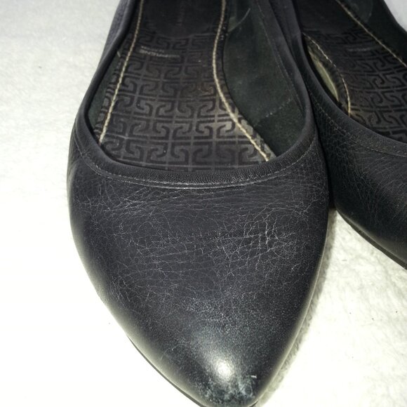 Pointy Toe Leather Worn Ballet Flats EU - Picture 5 of 14